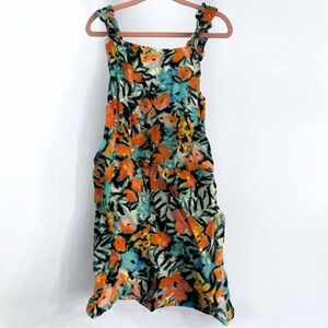 Primark Girls Tropical Floral Tanktop Romper with Ruffle Straps, 5-6 Years